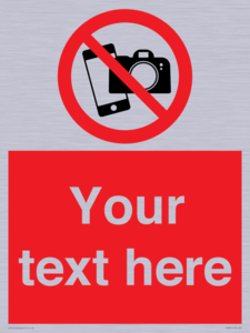 Custom No filming or photography